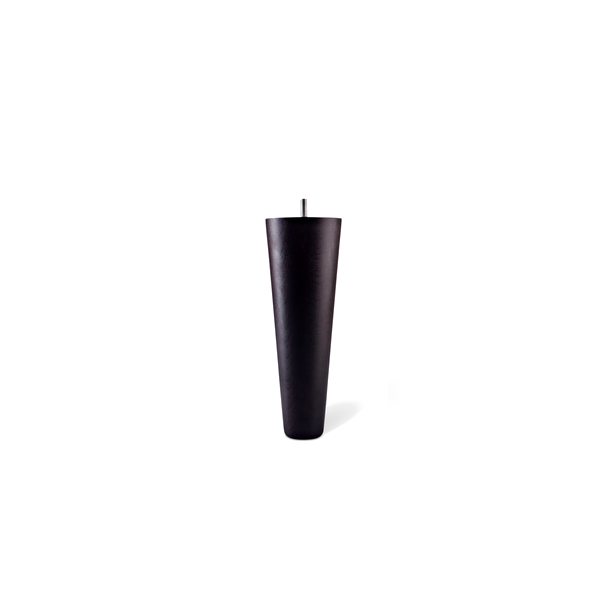Trben, koniske, 23 cm, sort eg - 4 stk.